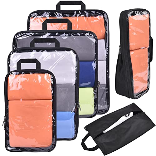 Dec-Mec 4 Set Compression Packing Cubes with Labels for Travel, Expandable  Packing Organizers, Carry On Luggage Suitcase Organizer Bags as Travel  Accessories (4set(1L+1M+S+1XS), Blue-4) - Yahoo Shopping