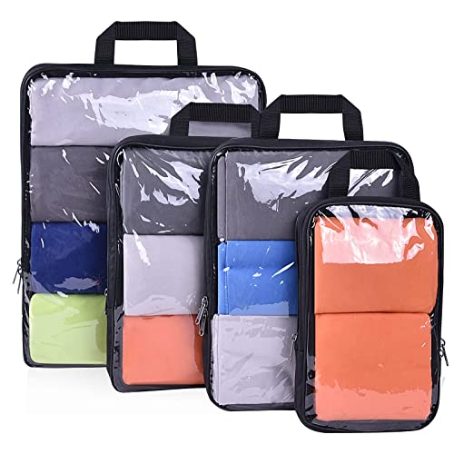 The Container Store Small Travel Compression Bag Clear Pkg/2, 14 x 20 H