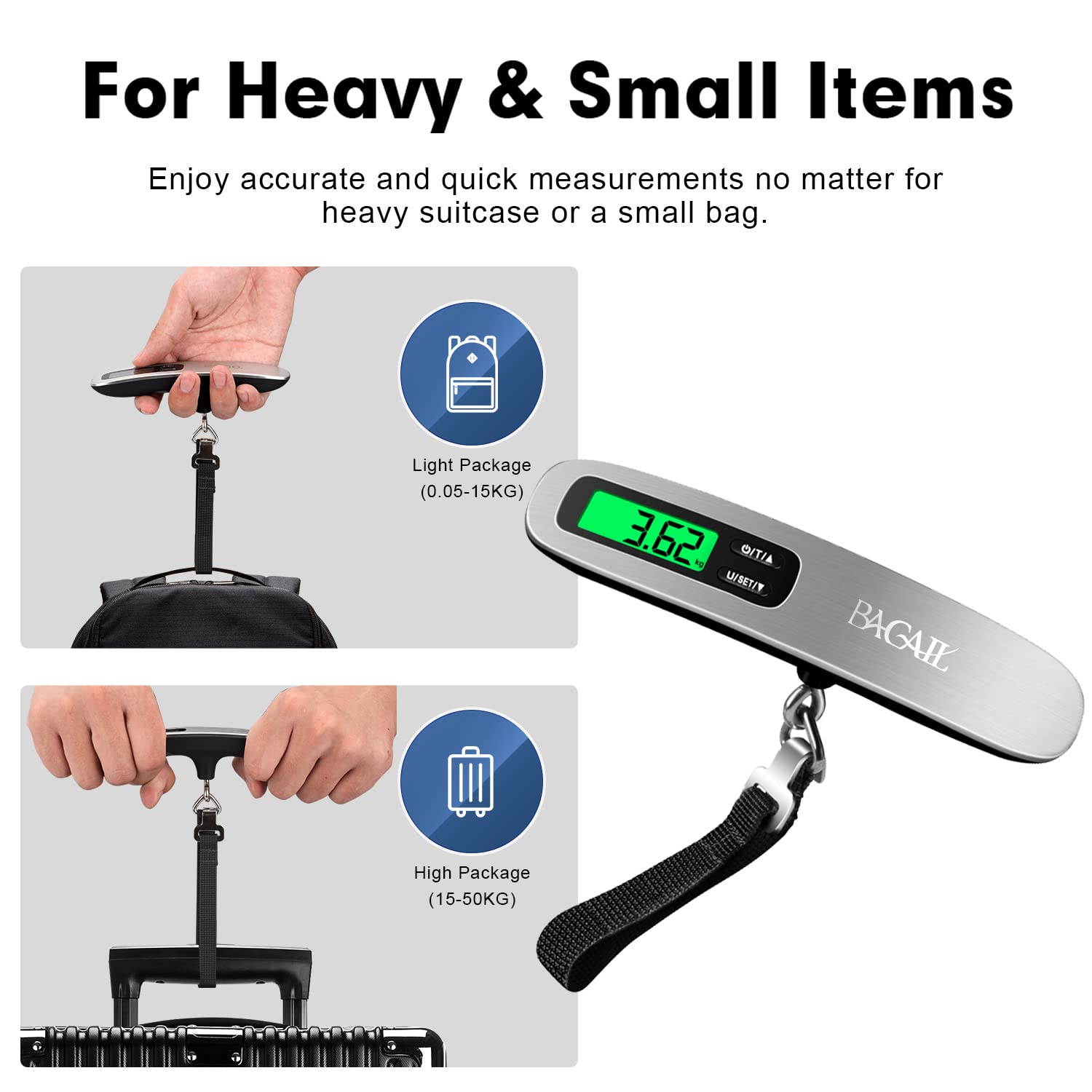 Mini Luggage Weight Hook Scale  Digital Suitcase Weight Scale