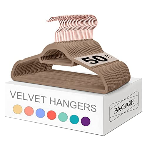 Velvet Clothes Hangers (50 Pack) Heavy Duty Durable Suit Hanger