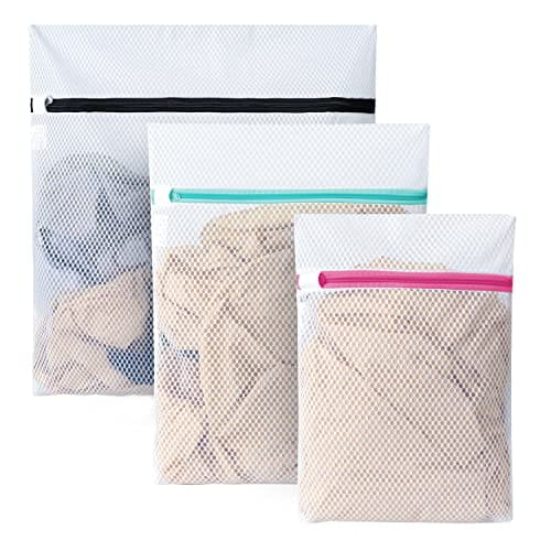 Set of 4 Polyester Laundry Bag Handle Laundry Basket Set Blouse Hosiery |  eBay