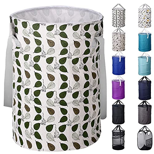 Large Mesh Pop-Up Laundry Basket Collapsible Laundry Hamper with Carry  Handles